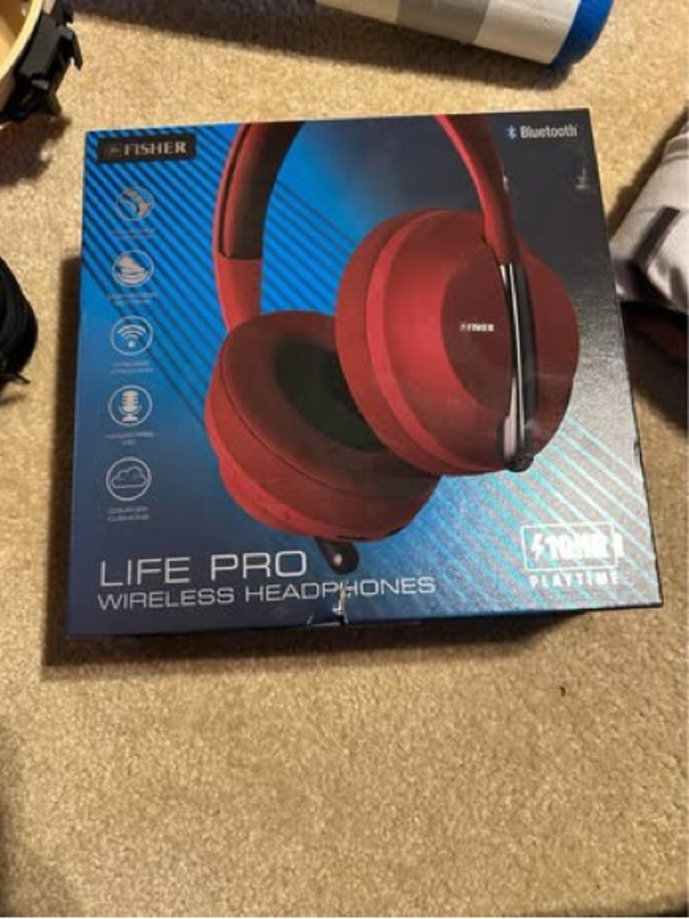 Fisher Life Pro Wireless Headphones - Red